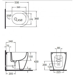 BIDET COMODA AZZURRA
