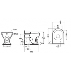 VASO CHARME AZZURRA S/P