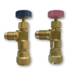 RUBINETTO PREMI-VALVOLA 407-R22 TECNOGAS