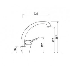 MISCELATORE LAVELLO CUCINA F.E.V SERIE LIA