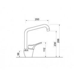 MISCELATORE LAVELLO CUCINA F.E.V SERIE LIA
