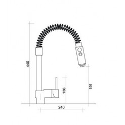 MISCELATORE LAVELLO CUCINA F.E.V SERIE MICRON
