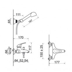 MISCELATORE VASCA F.E.V. SERIE SMART