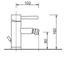 MISCELATORE BIDET F.E.V. SERIE STIL