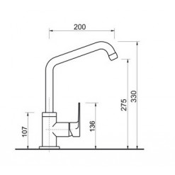 MISCELATORE LAVELLO CUCINE F.E.V. SERIE LINE