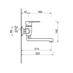 MISCECLATORE LAVELLO A MURO F.E.V. SERIE FLY