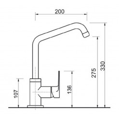 MISCELATORE LAVELLO CUCINA F.E.V. SERIE FLY