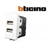 Presa doppia USB 4Box 2.4A per Bticino MATIX 4B.AM.USB.24