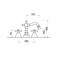 BATTERIA BIDET F.E.V. SERIE MAYA