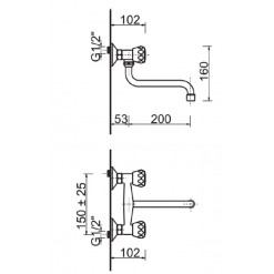 GRUPPO LAVELLO (CANNA AD S 18cm) F.E.V. SERIE ECO
