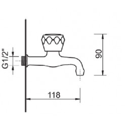 RUBINETTO PROLUNGATO F.E.V. SERIE ECO
