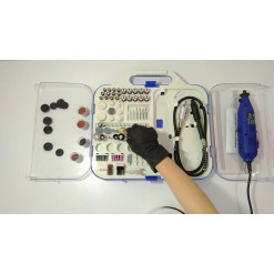 KIT MINI TRAPANO ROYCE CON 163 ACCESSORI 300W