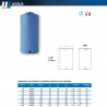 SERBATOIO ACQUA IN POLIETILENE CILINDRICO VERTICALE GIURGOLA