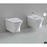 KIT BIDET/VASO SOSPESI CON COPRIVASO FRIZIONATO AZZURRA HERA