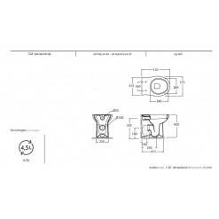 KIT BIDET/VASO A TERRA SCARICO PARETE CON COPRIVASO FRIZIONATO AZZURRA FAST