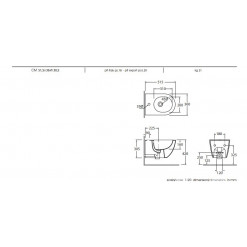KIT BIDET/VASO SOSPESI CON COPRIVASO FRIZIONATO AZZURRA COMODA