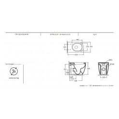 KIT BIDET/VASO A TERRA SCARICO PARETE CON COPRIVASO FRIZIONATO AZZURRA COMODA