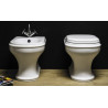 KIT BIDET/VASO A TERRA TRASLATO CON COPRIVASO FRIZIONATO AZZURRA CHARME