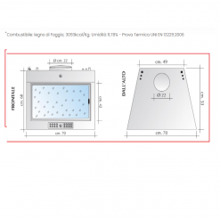 TERMOCAMINO "INSERTO" A LEGNA