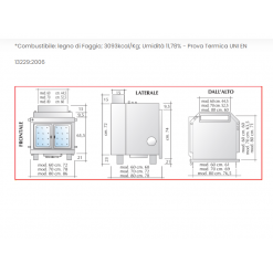 TERMOCAMINO MODELLO "CV" A LEGNA