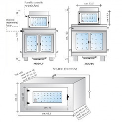 TERMOCAMINO MODELLO "PS" A LEGNA CON FORNO CON OPTIONAL ACQUA CALDA SANITARIA