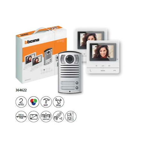 BTICINO KIT VIDEO BIFAMILIARE