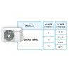 UNITÀ ESTERNA UNICAL MOTORE MULTISPLIT XMX2 18HE DUAL SPLIT R-32