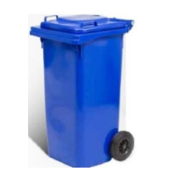 BIDONE QUADRO CON RUOTE Lt.240