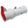 PRESA MOBILE GEWISS 3P+N+T 16A IP44 ROSSA 380V