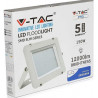 V-TAC PRO VT-150 Faro led 150W slim alluminio bianco chip Samsung SMD bianco naturale 4000K - SKU 479