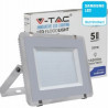 V-TAC PRO VT-200 Faro led 200W slim alluminio bianco chip Samsung SMD bianco naturale 4000K - SKU 420