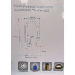 Easily miscelatore cucina con doccetta 59660