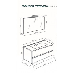 MOBILE HARMONY CLASS 80CM BIANCO LUCIDO
