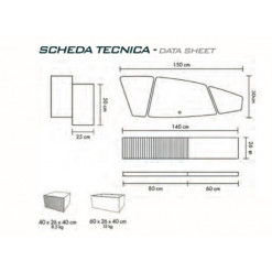 MOBILE IMPERO 140CM COMPOSIZIONE 03 COMPLETA